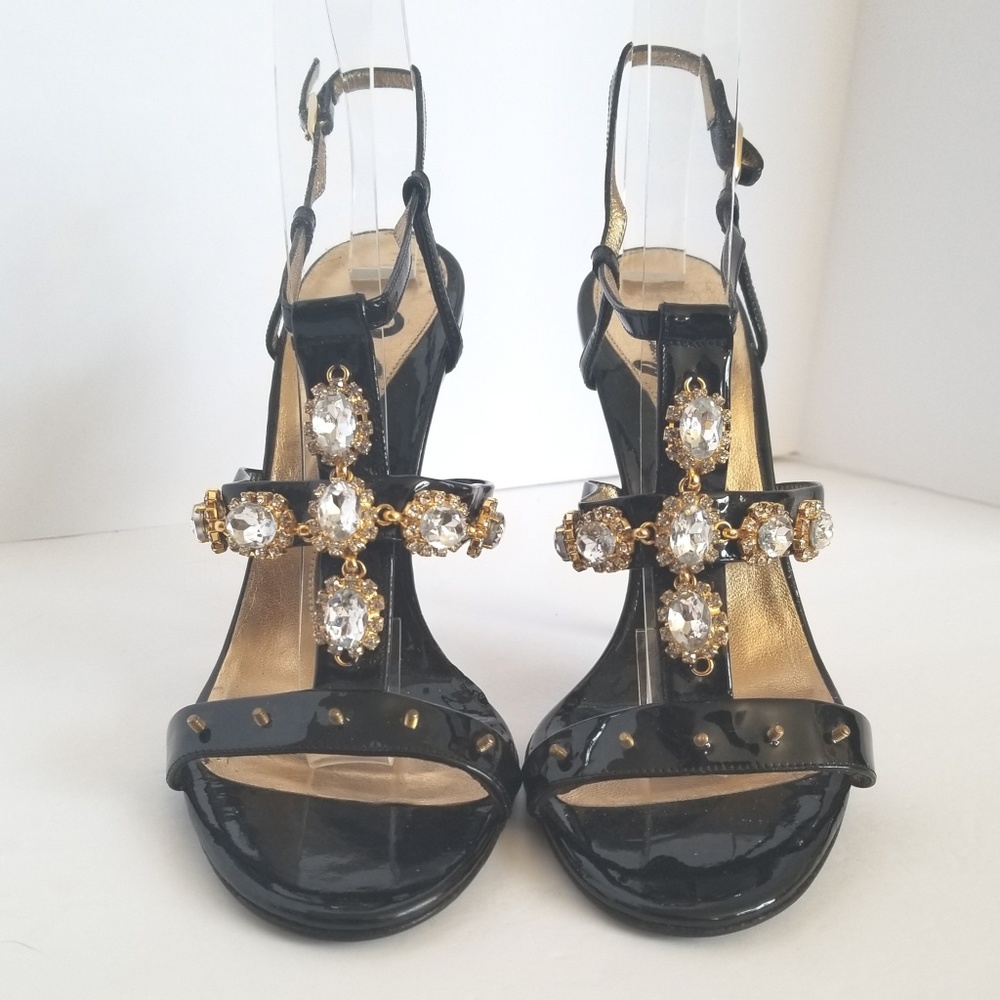 D&G crystal-embellished and studded sandals